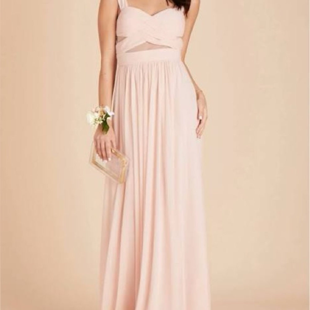 BIRDIE GREY EYLSE MAXI FORMAL DRESS MAUVE ROSE SZ XS - Picture 4 of 13
